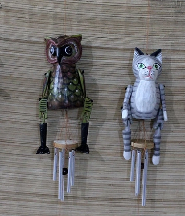 Ahşap Hayvan Figürlü Çan No:2