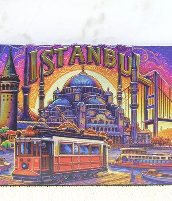 Ahşap İstanbul Temalı Magnet Alk4359