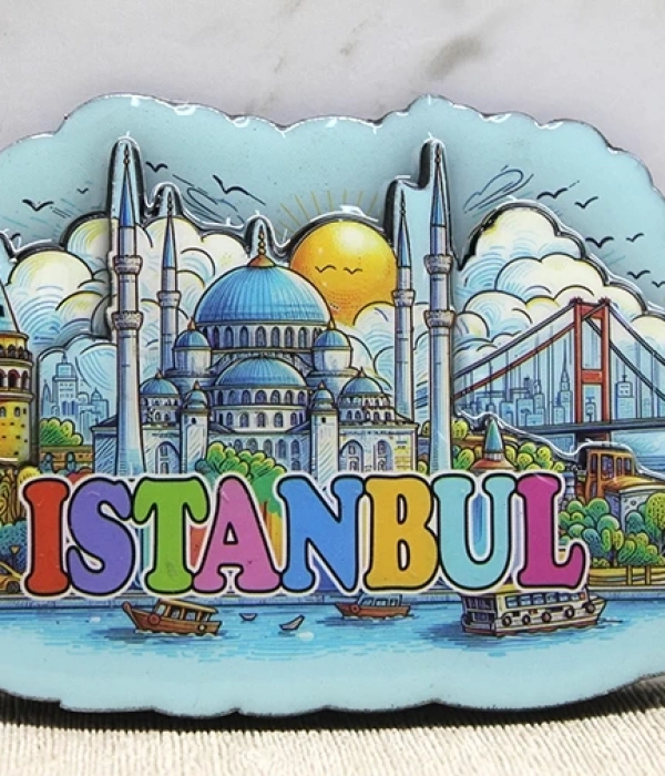 Ahşap İstanbul Temalı Magnet Alk4360