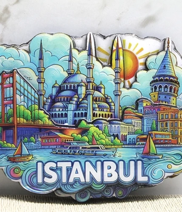 Ahşap İstanbul Temalı Magnet Alk4361