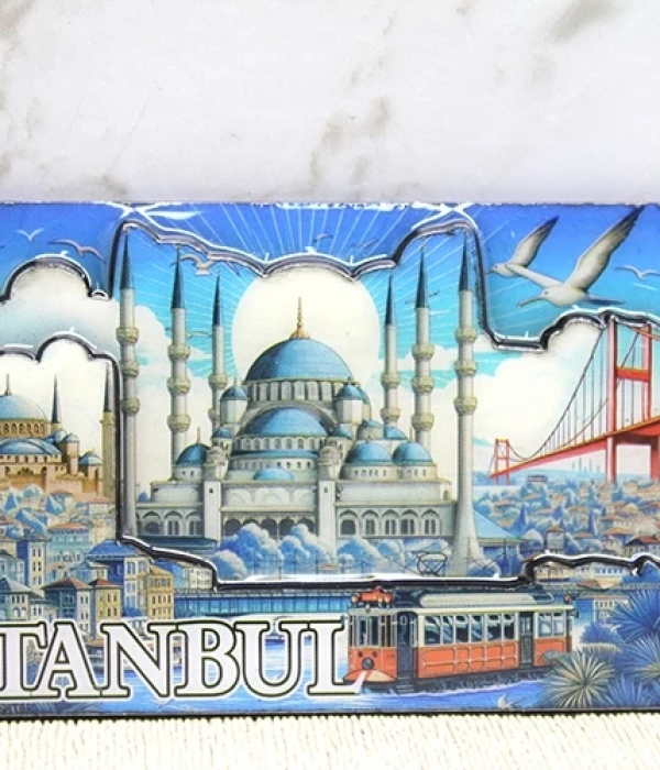 Ahşap İstanbul Temalı Magnet Alk4362