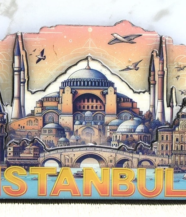 Ahşap İstanbul Temalı Magnet Alk4364