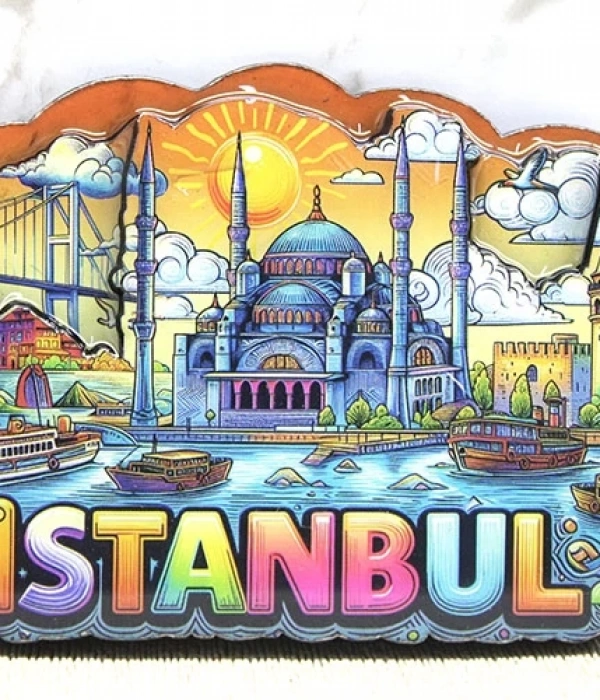 Ahşap İstanbul Temalı Magnet Alk4366