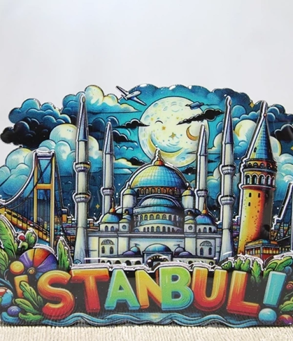 Ahşap İstanbul Temalı Magnet Alk4597