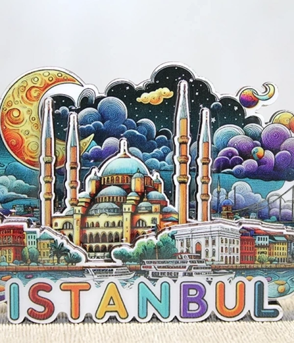Ahşap İstanbul Temalı Magnet Alk4599