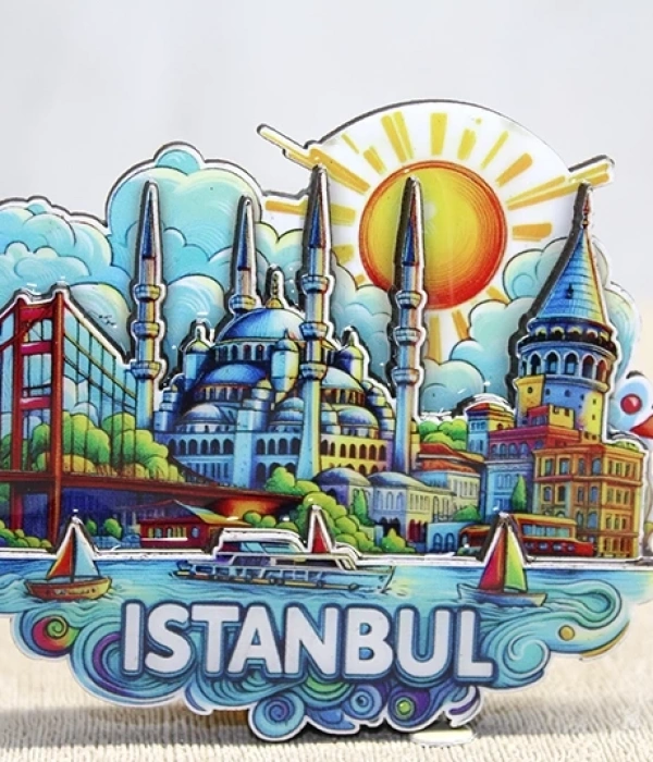 Ahşap İstanbul Temalı Magnet Alk4600
