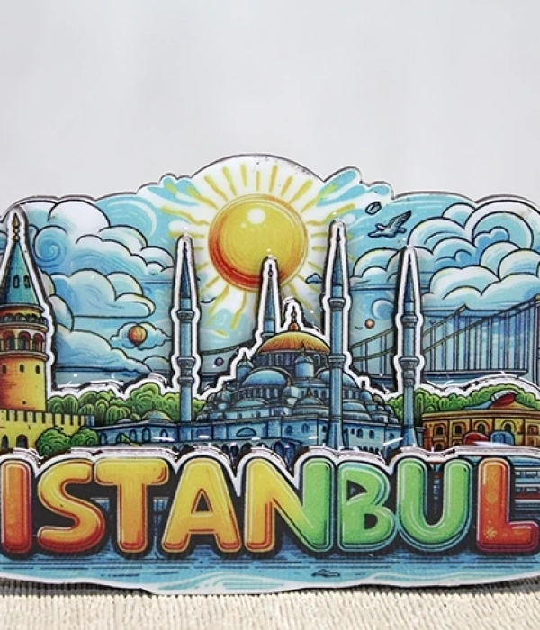 Ahşap İstanbul Temalı Magnet Alk4601