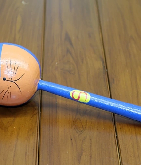 Ahşap Kedili Marakas Tekli Polos:27