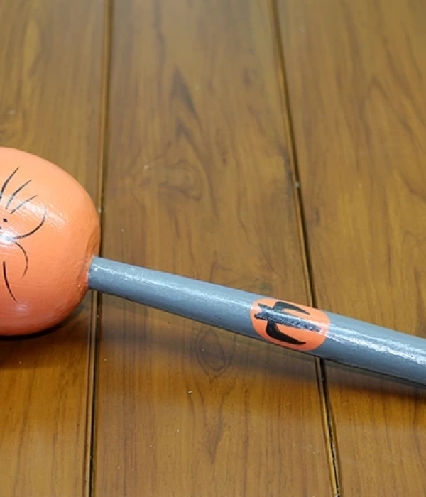 Ahşap Kedili Marakas Tekli Polos:28