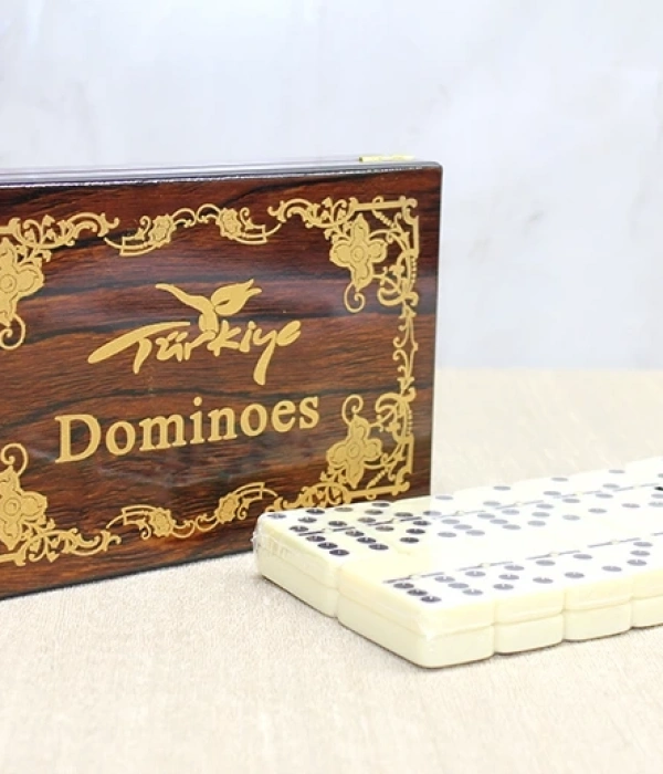 Ahşap Kutulu Domino Oyunu Alk4220
