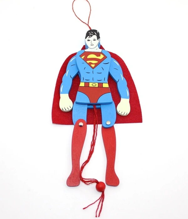 Ahşap Salanan Süperman Figürü Alk1194