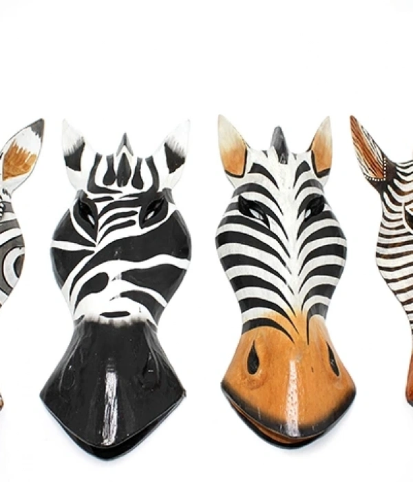 Ahşap Zebra Mask 30 Cm 3galıleo-3