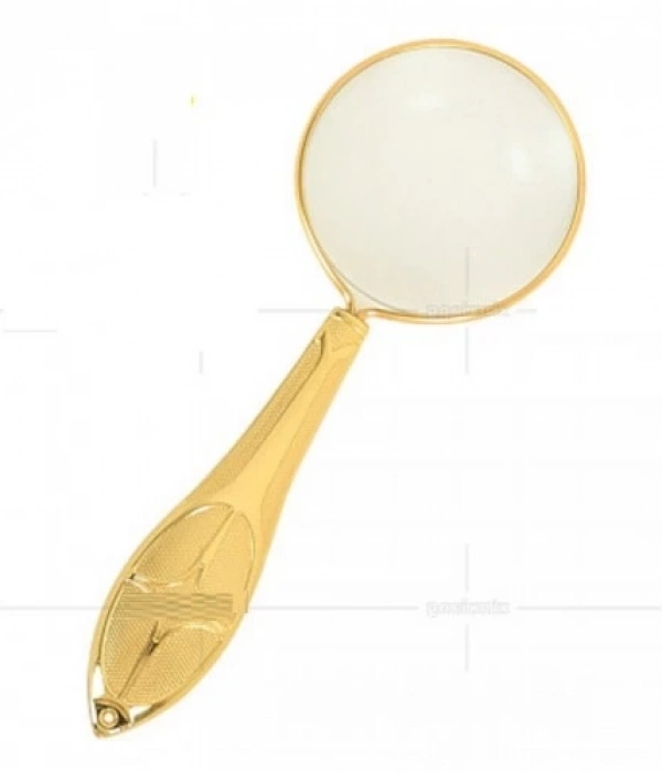 Altın Renkli 5x45mm Zarif Işlemeli Özel Tasarlanmış Hediye Büyüteçmg181557