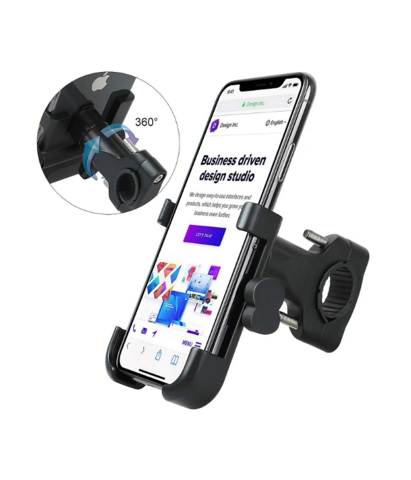 Alüminyum Gövdeli Metal Gidon Bağlantılı Motosiklet Telefon Tutucu 7 İnç Xl