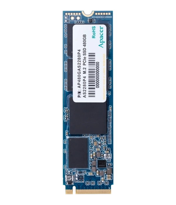 Apacer AS2280P4 1TB 3000/2000MB/s NVMe PCIe Gen3x4 M.2 SSD Disk (AP1TBAS2280P4-1)
