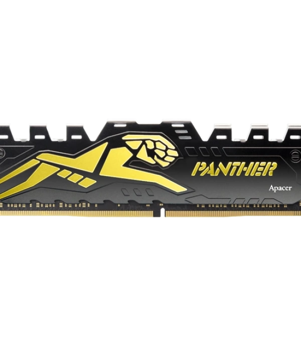 Apacer Panther Black-Gold 8GB 1x8GB 3200MHz CL16 DDR4 Gaming Ram (AH4U08G32C28Y7GAA-1)