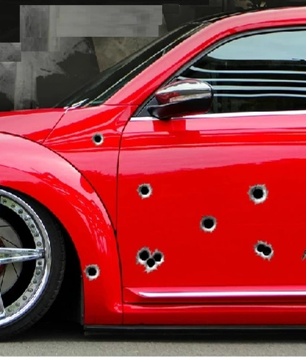 Araba Çıkartmaları 3d Kurşun Delik Sticker