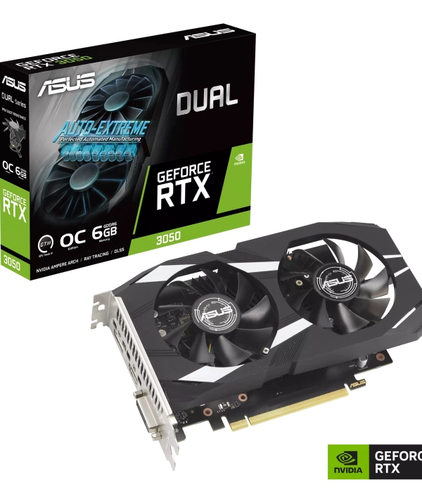 ASUS DUAL-RTX3050-O6G GDDR6 DVI HDMI DP 96BİT