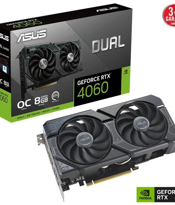 ASUS DUAL-RTX4060-O8G-EVO 8GB GDDR6 DLSS3 128BİT