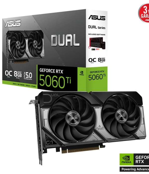 ASUS DUAL-RTX5060TI-O8G 8GB DDR7 128BIT 3XDP EKRAN KARTI