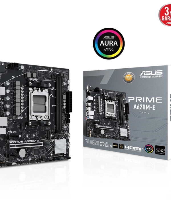 ASUS PRIME A620M-E-CSM DDR5 M.2 HDMI mATX AM5