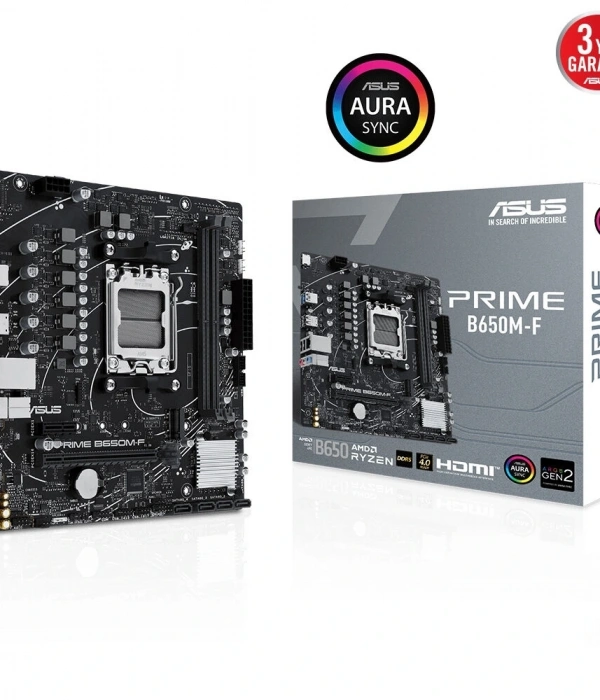 ASUS PRIME B650M-F DDR5 7200+(OC) HDMI M.2 AM5 MB