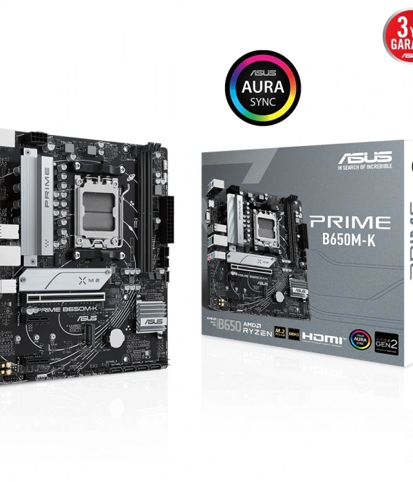 ASUS PRIME B650M-K DDR5 6400+(OC) HDMI VGA M.2 AM5