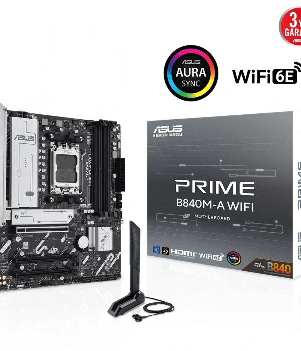 ASUS PRIME B840M-A WIFI AMD  DDR5 mATX ANAKART
