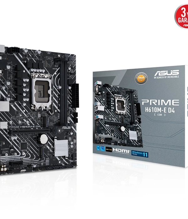 ASUS PRIME H610M-E D4-CSM DDR4 3200MHz DP HDMI M.2 mATX 1700p