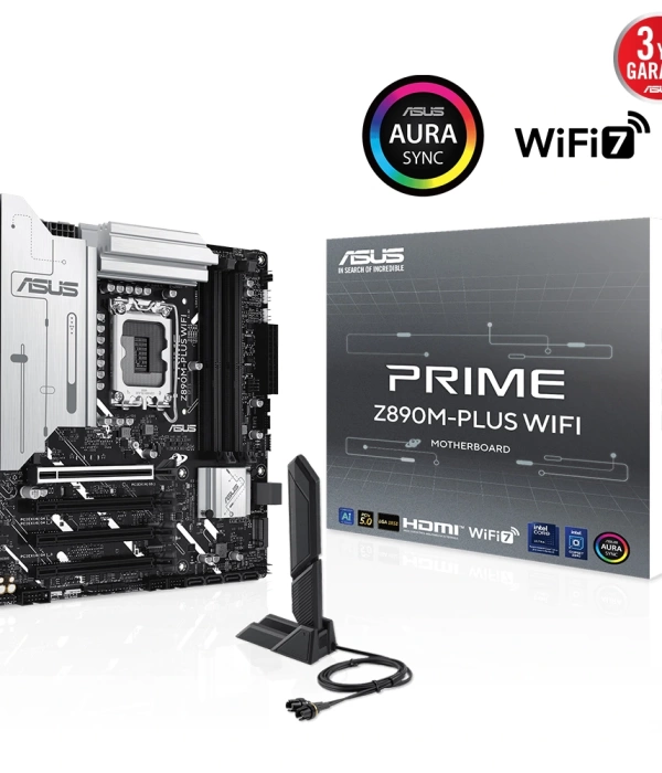ASUS PRIME Z890M-PLUS WIFI DDR5 3XM2 USB3.2 RGB LAN mATX
