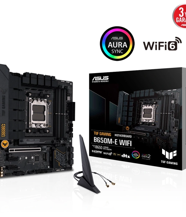 ASUS TUF GAMING B650M-E WIFI DDR5 6400+(OC) DP HDMI M.2 AM5