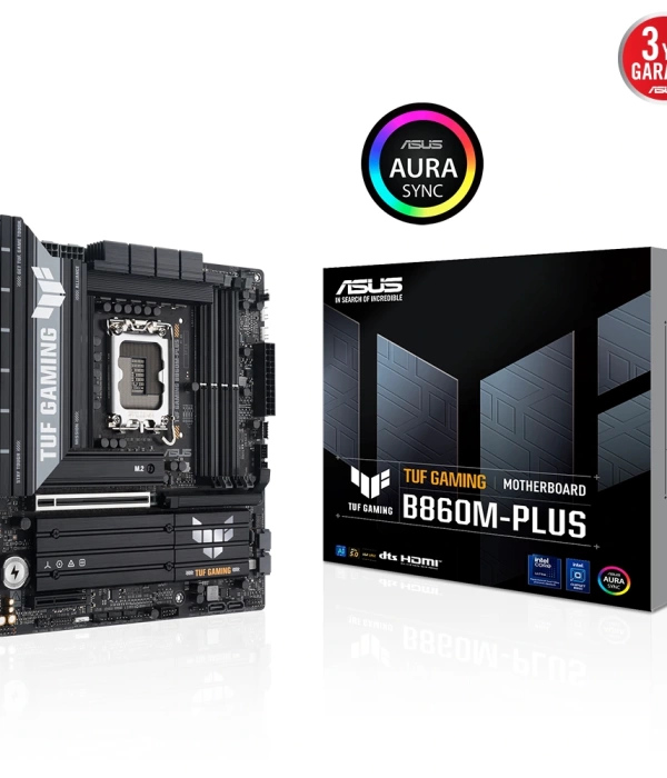 ASUS TUF GAMING B860M-PLUS 1851 SOKET DDR5 DP HDMI MATX ANAKART
