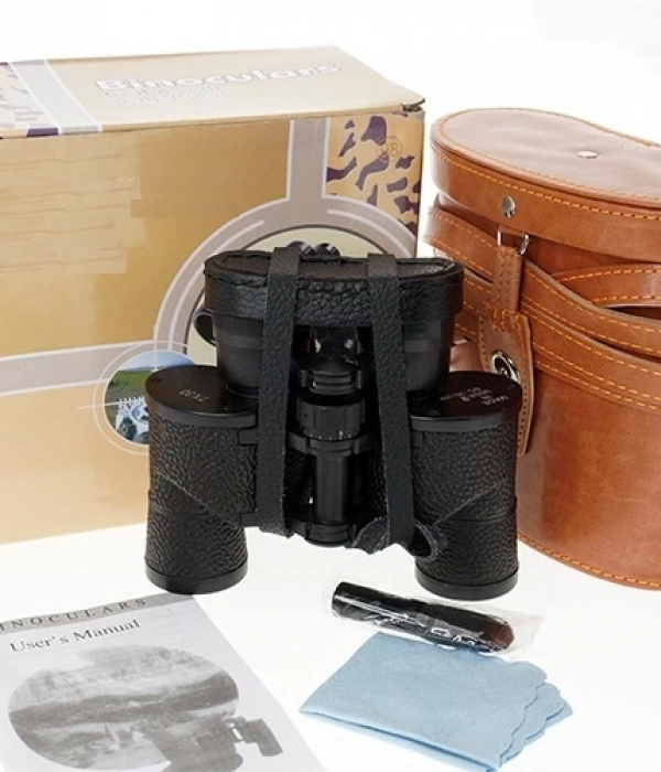 Baıgısh 7x30 Metal Kurulma,deri Kaplamalı,orjınal Deriçantalı  Rus Dürbün