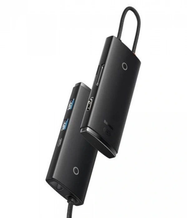 BASEUS LITE 6 IN1 TYPE-C HUB - SIYAH