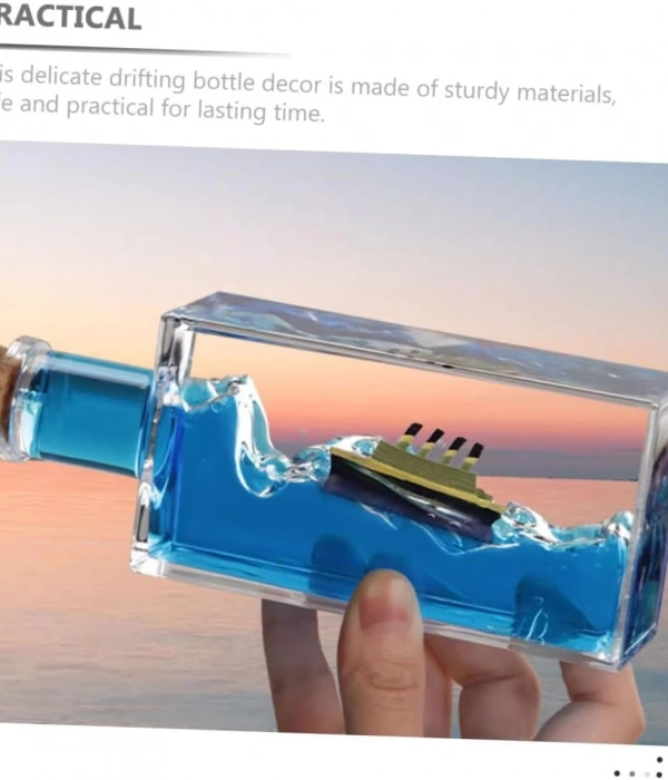 Batmayan Gemi Şişe Akvaryum