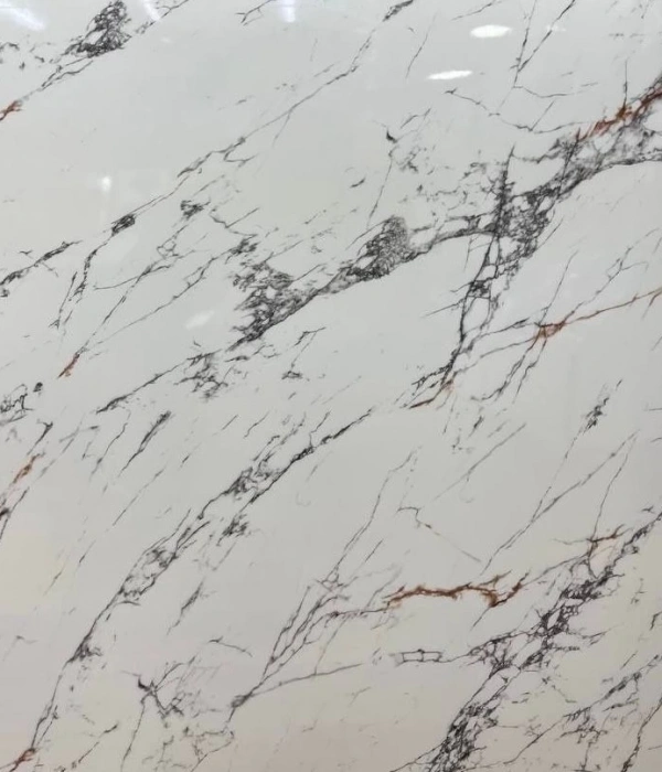 Beyaz Mermer Desenli Yapışkanlı Kaplama Kağıdı  Büyük Boy 5 Metre