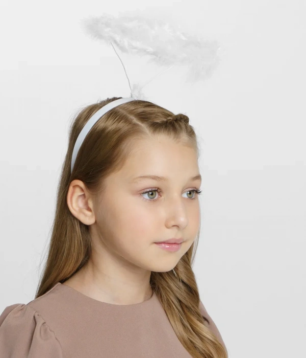 Beyaz Otrişli Tüylü Esnek Yapı Melek Haresi Melek Tacı