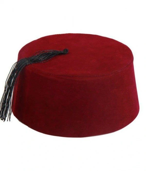 Bordo Renk Osmanlı Fesi Yetişkin Boy