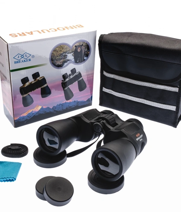 Breaker 7x50 Wd2 Çift Göz Ayarlı Profesyonel El Dürbünü – 1000m/56m – Siyah