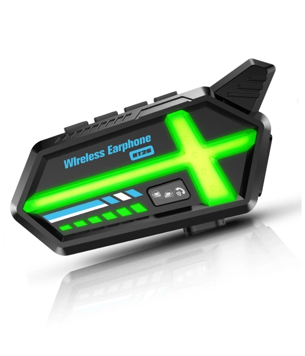 Bt26 Motosiklet Kask Kulaklık Bluetooth Rgb Işıklı 2 Eşleşme Özellikli 1000 Mah Intercom