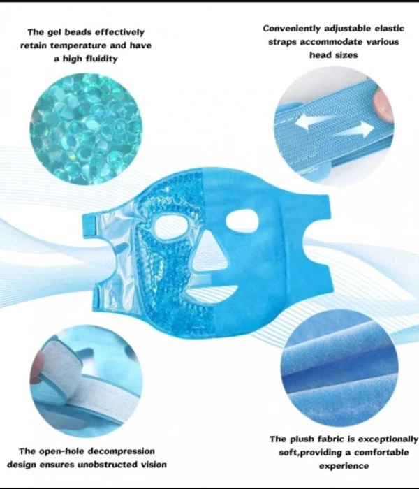 Buz Jel Toplar Termojel Yüz Maskesi, Soğuk Ve Sıcak Terapi Yüz Maskesi