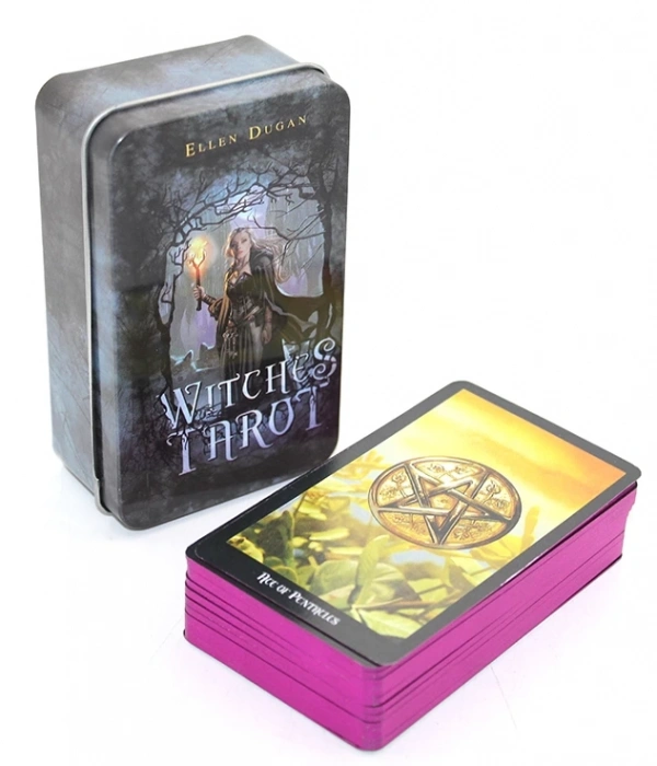 By Ellen Dugan Witches (cadı) Metal Kutulu Tarot Kartı Alk2815
