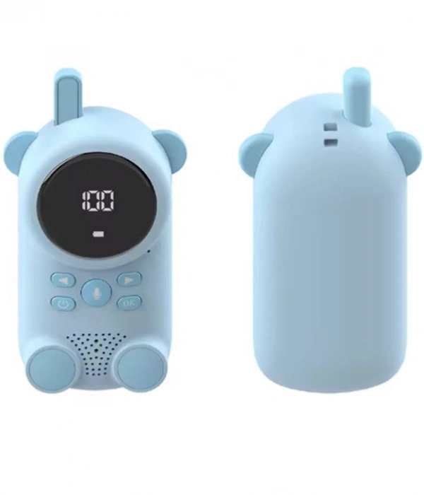 Çocuklar Için Kamp Yürüyüş El Telsizi Şarj Edılebılır 3km Menzil Mavi