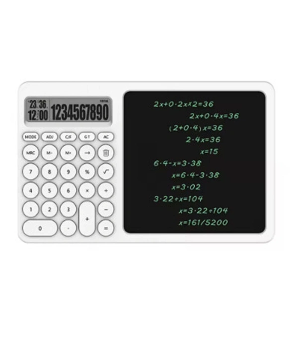 Çok Amaçlı Digital Hesap Makinesi Lcd Ekran Yazma Tableti Ofis Okul İçin Silinebilir El Yazısı Not Defteri