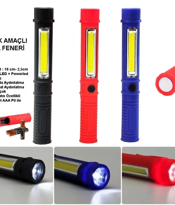 Çok Amaçlı Mıknatıslı Pilli El Feneri  Wt-1905