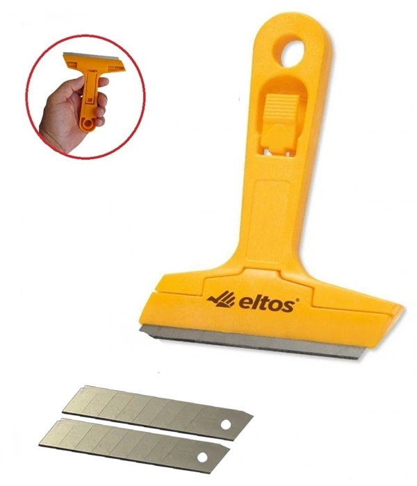 Çok Fonksiyonlu Profesyonel Cam Kazıma Bıçağı 2 Adet Yedek Bıçak Hediyeli