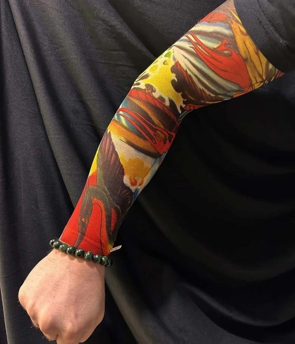 Çorap Dövme Giyilebilir Kol Bacak Dövmesi Likralı 2 Adet Model 25