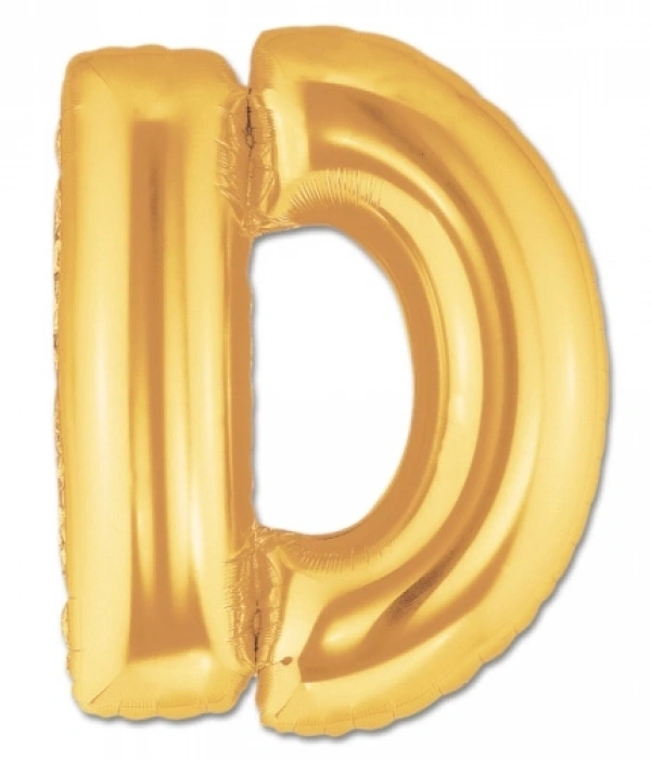 D Harf Folyo Balon Altın Renk  40 İnç