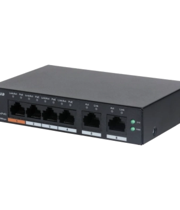 DAHUA CS4006-4ET-60 4 PORT 4XGE-2XGE YÖNETİLEBİLİR 60W POE SWİTCH