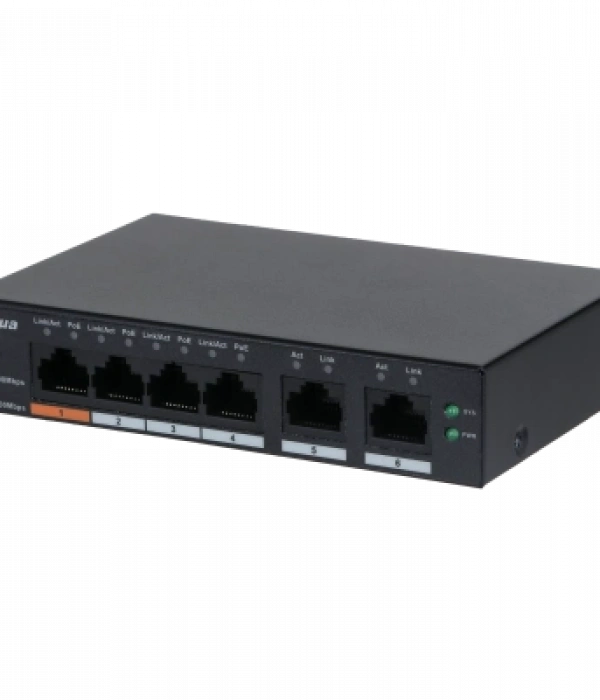 DAHUA CS4006-4GT-60 4 PORT 4XGE-2XGE YÖNETİLEBİLİR 60W POE SWİTCH
